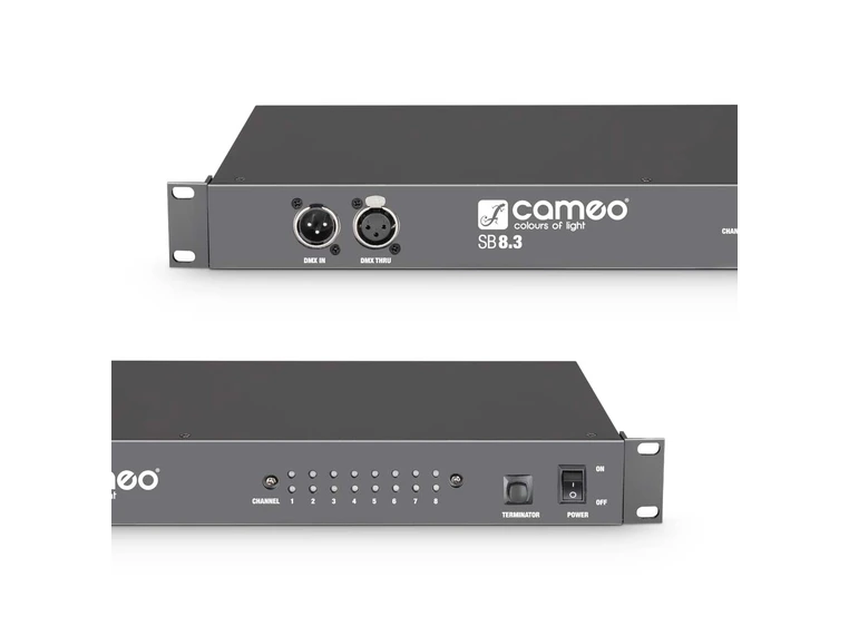 Cameo SB8.3 - 8-channel DMX splitter / booster (3-pin) 